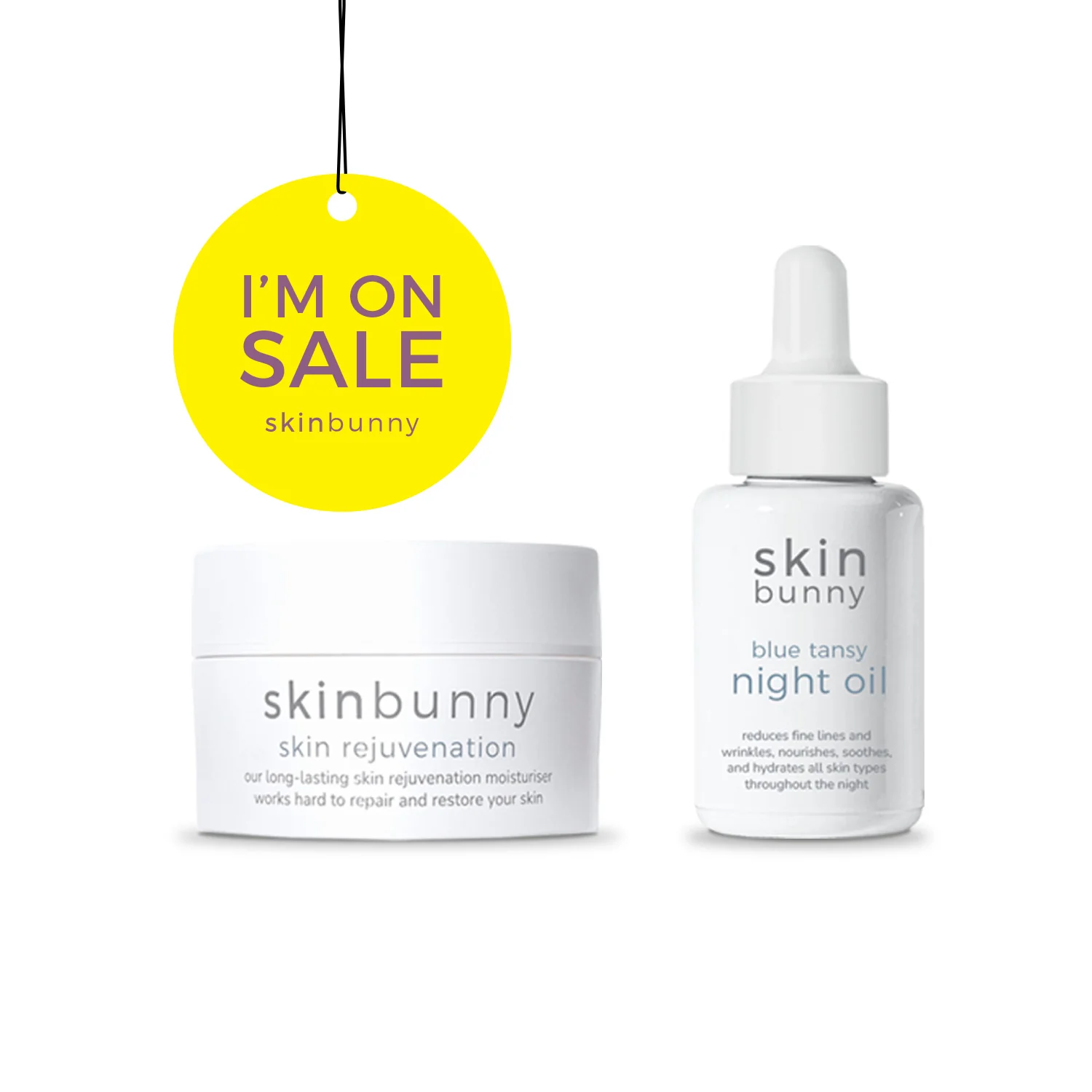 Skinbunny Long Lasting Moisturiser with a FREE Blue Tansy Night Oil